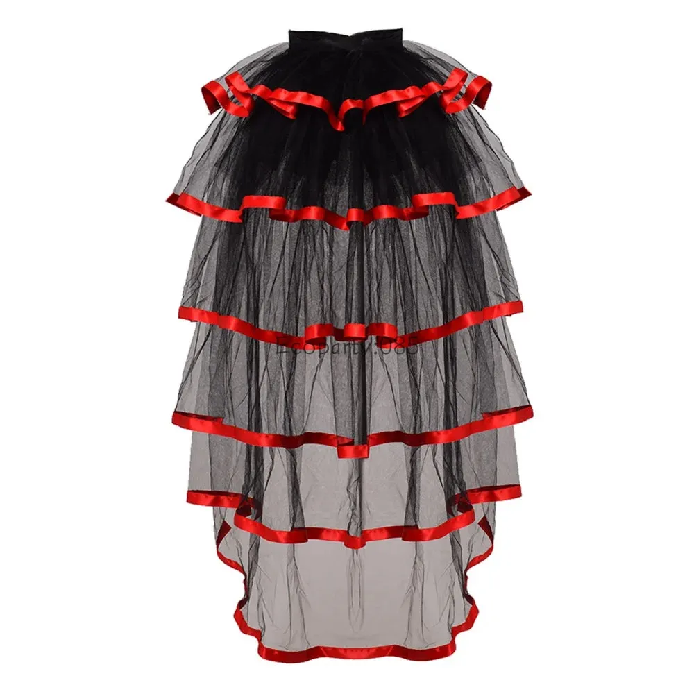 Trendy Tie-on Ruffle Tutu Bustle Skirt