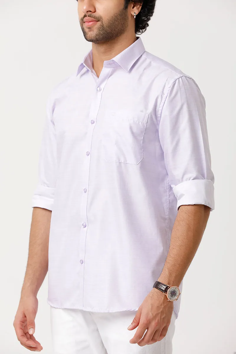 Tuscany - Light Purple Formal Shirts for Men | Ariser