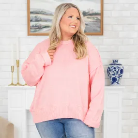 Vibrant Sorbet Sweater, Pink