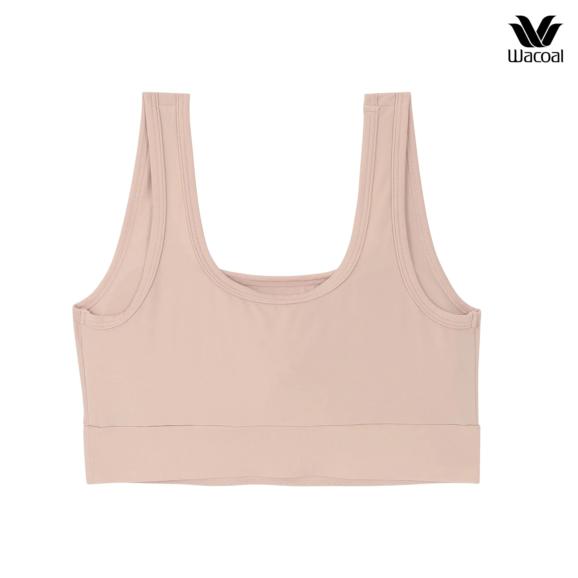 Wacoal Bra Tops บราสวมหัวรูปแบบเสื้อกล้ามคอเหลี่ยม รุ่น WH4C15 สีเบจ (BE)