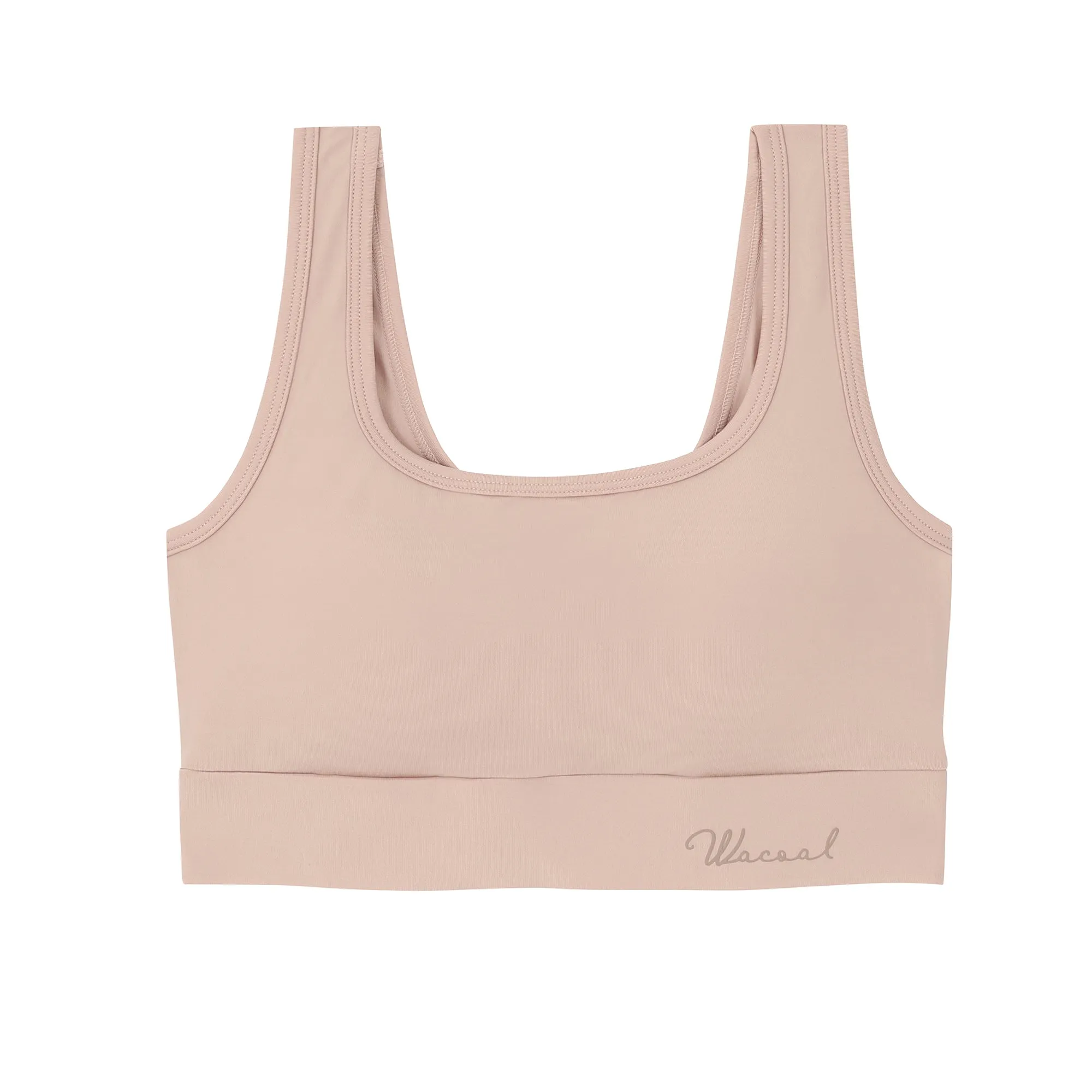 Wacoal Bra Tops บราสวมหัวรูปแบบเสื้อกล้ามคอเหลี่ยม รุ่น WH4C15 สีเบจ (BE)