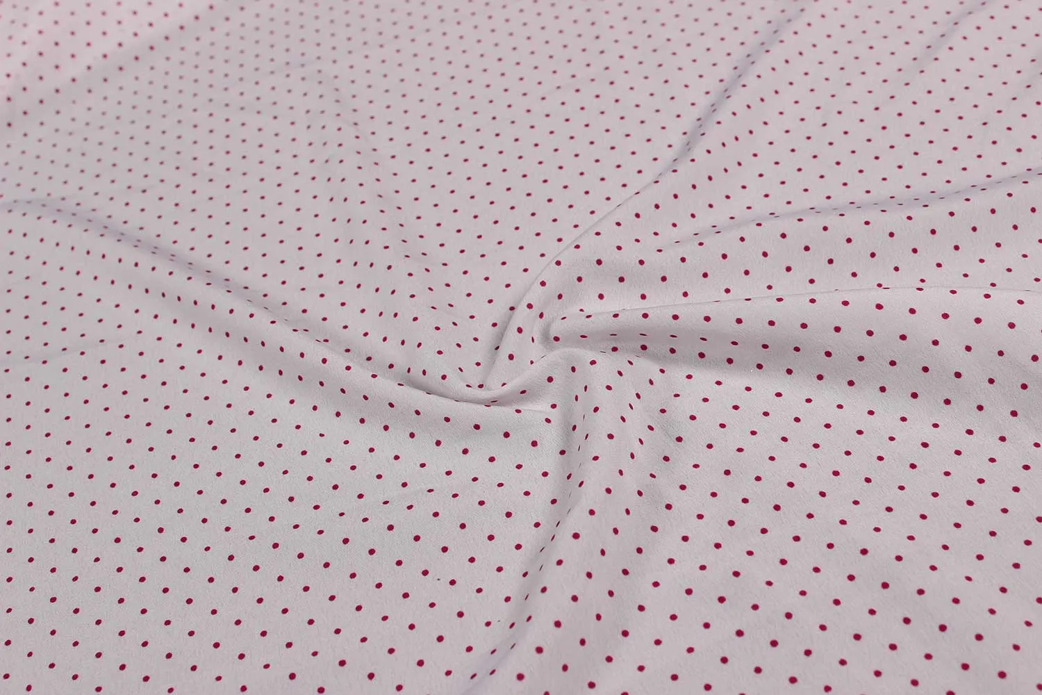 White & Pink Printed Crepe Fabric