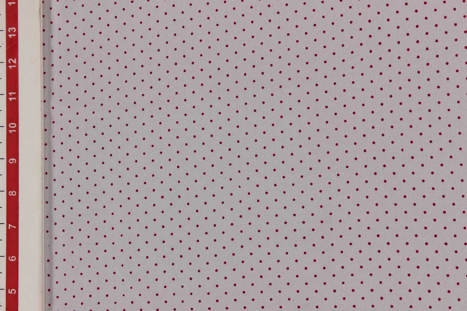 White & Pink Printed Crepe Fabric